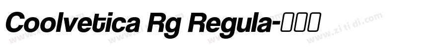 Coolvetica Rg Regula字体转换